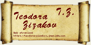 Teodora Žižakov vizit kartica